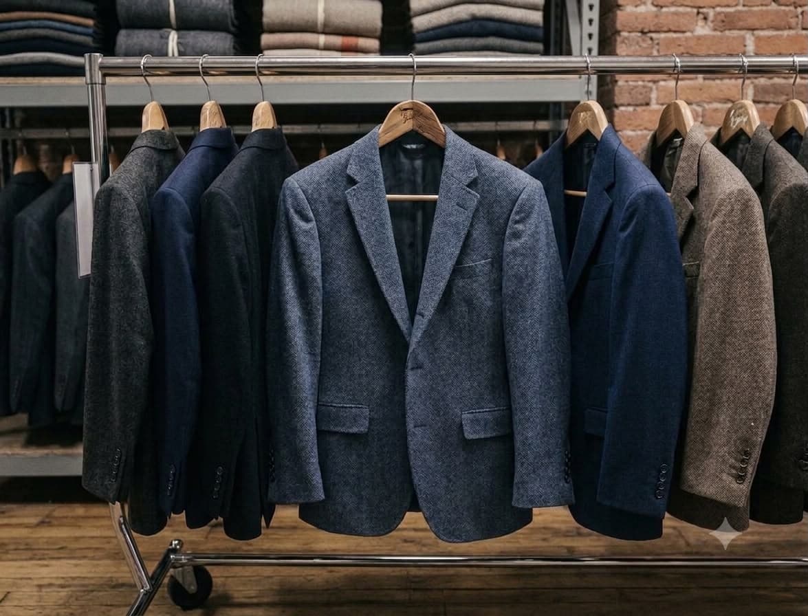 Premium coats and blazers on display